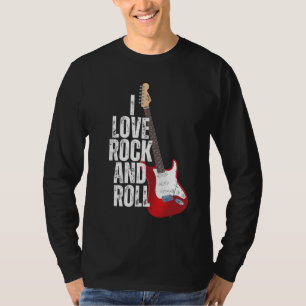 Ich Liebe Rock and Roll Gitarre T-Shirt