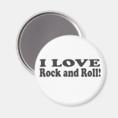 Ich Liebe Rock and Roll! Magnet (Vorderseite/Rückseite)