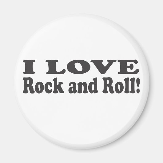 Ich Liebe Rock and Roll! Magnet (Vorne)