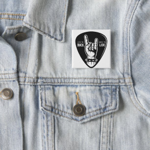Ich liebe Rock Button