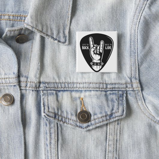 Ich liebe Rock Button (Beispiel)