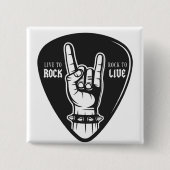 Ich liebe Rock Button (Vorderseite)