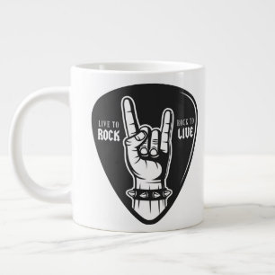 Ich liebe Rock Jumbo-Tasse