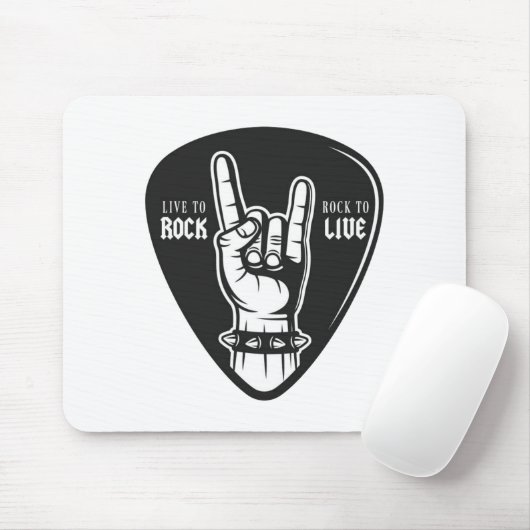 Ich liebe Rock Mousepad (Mit Mouse)