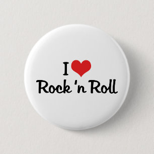 Ich liebe Rock 'n Roll Button
