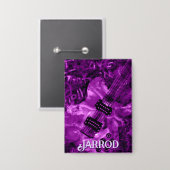 Ich liebe Rock 'N Roll E-Gitarre Personalisiert Button (Vorderseite/Rückseite)