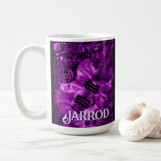 Ich liebe Rock 'N Roll E-Gitarre Personalisiert Kaffeetasse