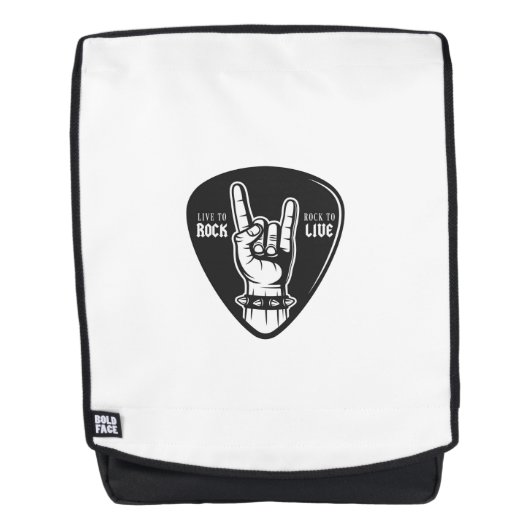 Ich liebe Rock Rucksack (Vorderseite)