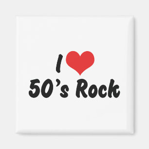 Ich liebe Rockmusik der 50er Magnet