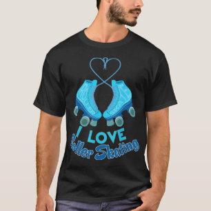 Ich Liebe Roller Skaten für Coole Jungen und Mädch T-Shirt