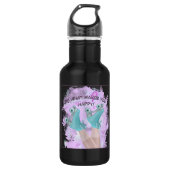 Ich Liebe Rollerblading. Edelstahlflasche (Vorderseite)