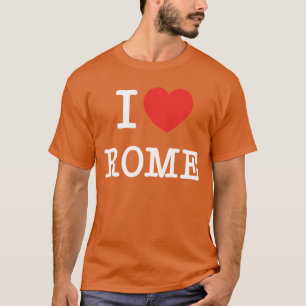 Ich liebe Rom Italienische Stadt Liebe Design Rome T-Shirt