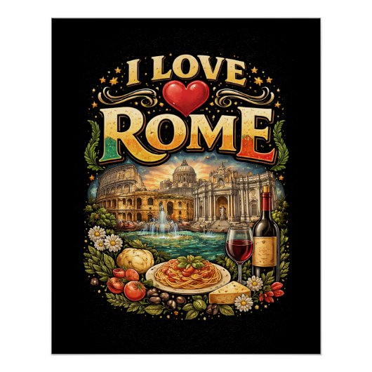 Ich liebe Rom Poster (Vorderseite)