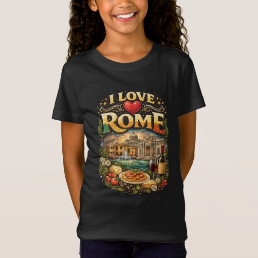 Ich liebe Rom T-Shirt (Vorderseite)