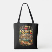 Ich liebe Rom Tasche (Rückseite)
