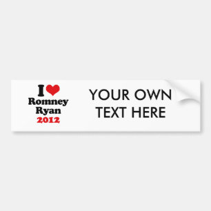 Ich LIEBE ROMNEY RYAN 2012.png Autoaufkleber