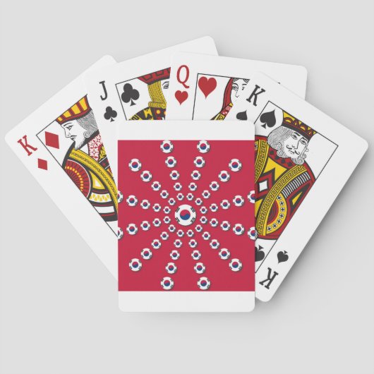 Ich liebe Rot Spielkarten (Rückseite)