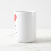 Ich liebe rote Fische Kaffeetasse (Mittel)