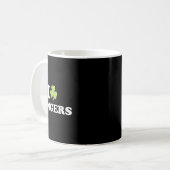 Ich liebe Rotschöpfe St. Patrick's Day Shamrock Ro Kaffeetasse (Vorderseite Links)