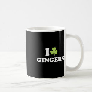 Ich liebe Rotschöpfe St. Patrick's Day Shamrock Ro Kaffeetasse