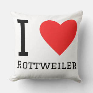 Ich liebe Rottweiler  Kissen