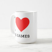 Ich liebe RPG-Spiele Kaffeetasse (Vorderseite Links)