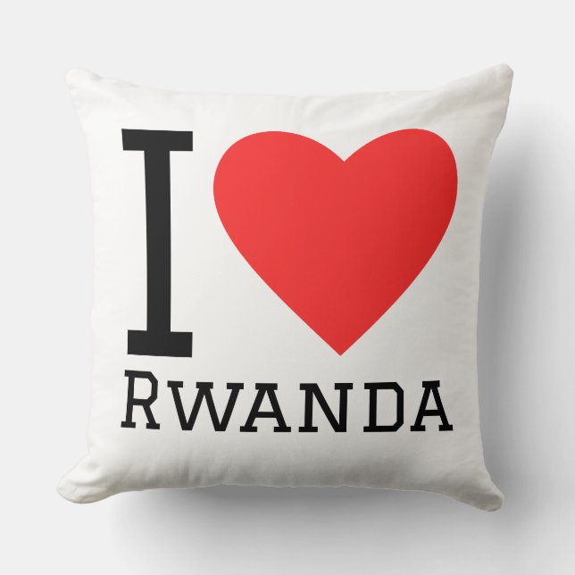 Ich liebe Ruanda Kissen (Vorderseite)