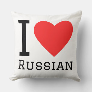 Ich liebe Russisch Kissen