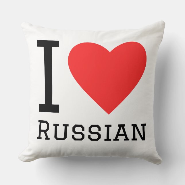 Ich liebe Russisch  Kissen (Vorderseite)