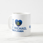 Ich liebe Saint Michael, PA Kaffeetasse (Vorderseite Links)