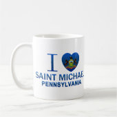 Ich liebe Saint Michael, PA Kaffeetasse (Links)