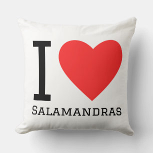 Ich liebe Salamander Kissen
