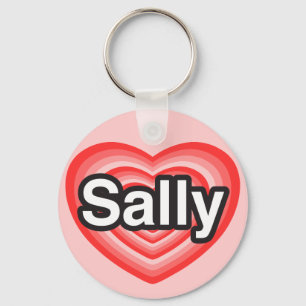 Ich Liebe Sally. Ich Liebe dir Sally. Herz Schlüsselanhänger