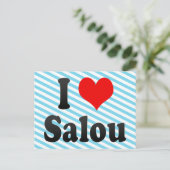 Ich Liebe Salou, Spanien. Me Encanta Salou, Spanie Postkarte (Stehend Vorderseite)