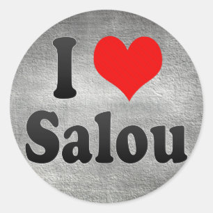 Ich Liebe Salou, Spanien. Me Encanta Salou, Spanie Runder Aufkleber