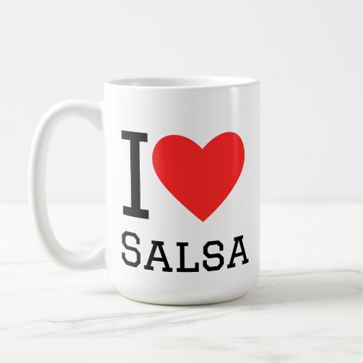 Ich liebe Salsa Kaffeetasse (Links)