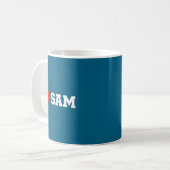 Ich liebe Sam  Kaffeetasse (Vorderseite Links)
