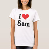 Ich liebe Sam T-Shirt (Vorderseite)