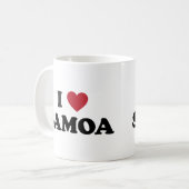 Ich liebe Samoa Kaffeetasse (Vorderseite Links)