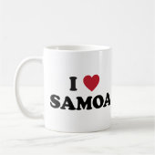 Ich liebe Samoa Kaffeetasse (Links)