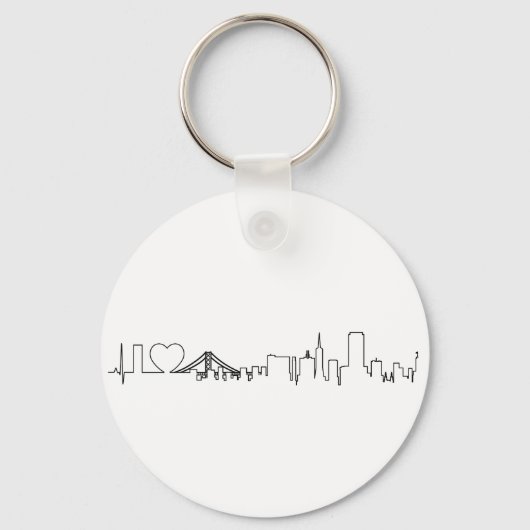 Ich Liebe San Francisco in einem außergewöhnlichen Schlüsselanhänger (Vorderseite)