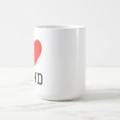 Ich liebe Sand Kaffeetasse (Mittel)