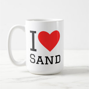 Ich liebe Sand Kaffeetasse