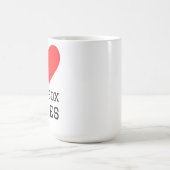 Ich liebe Sandbox-Spiele Kaffeetasse (Mittel)