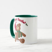 Ich Liebe Santa! Christmas Teddy Bear Tasse (Vorderseite Links)