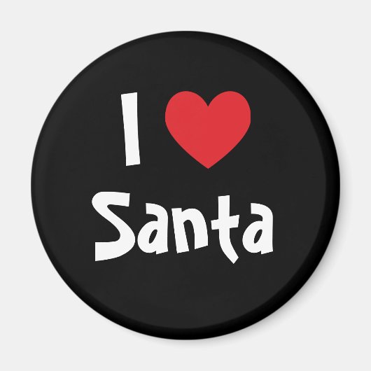 Ich liebe Santa Magnet (Vorne)