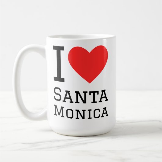 Ich liebe Santa Monica Kaffeetasse (Links)