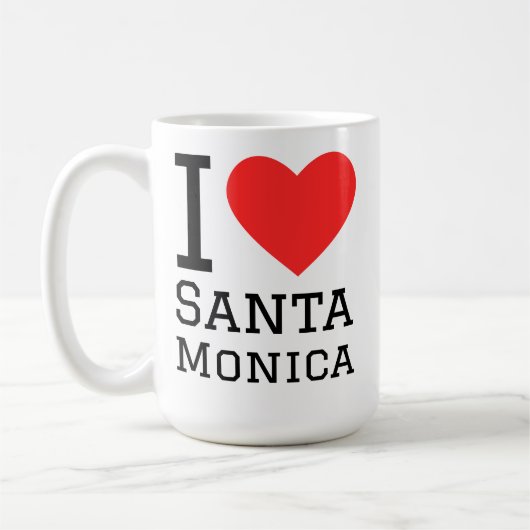 Ich liebe Santa Monica Kaffeetasse (Links)