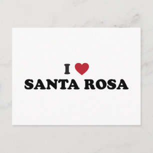 Ich liebe Santa Rosa Kalifornien Postkarte