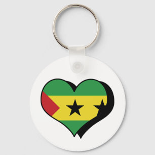 Ich liebe São Tomé und Príncipe Schlüsselanhänger